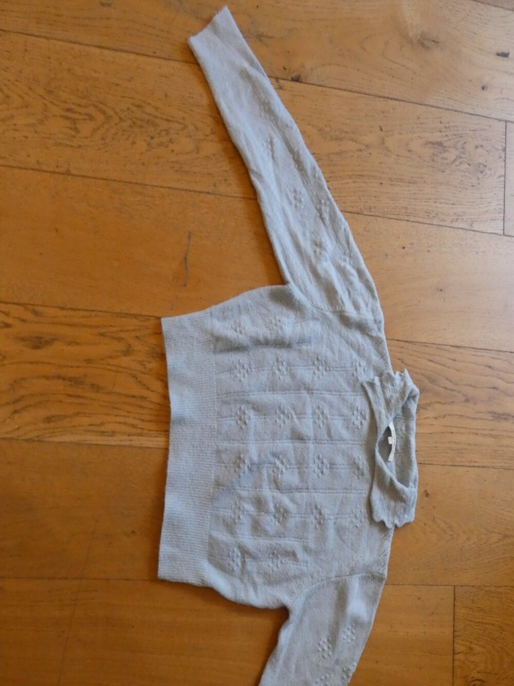 Simple Retro Light Blue Sweater
